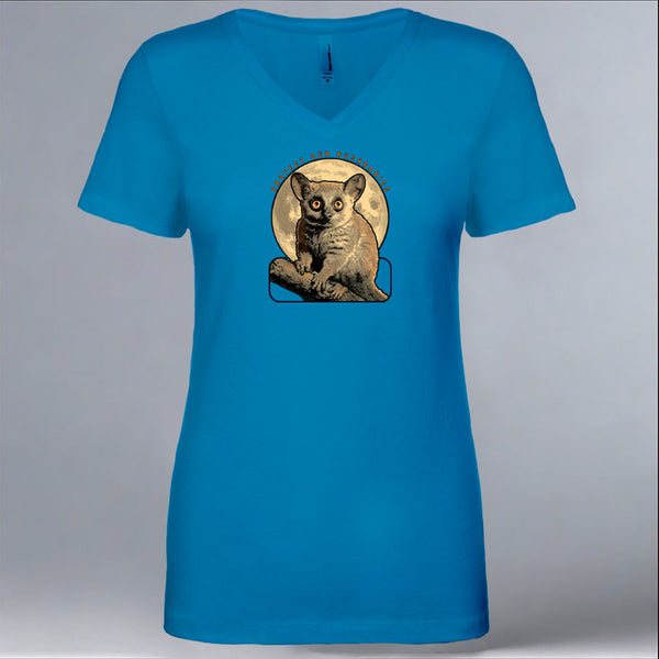 Protect Our Bushbabies - Ladies V-Neck - Turquoise