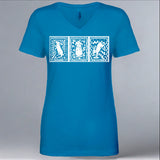 House Rabbit Society - Ladies V-Neck - Turquoise