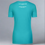 Jungle Friends - Ladies V-Neck - Tahiti Blue