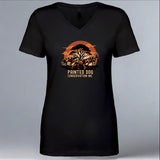 Painted Dog Conservation Inc. - Ladies V-Neck - Black