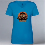 Painted Dog Conservation Inc. - Ladies V-Neck - Turquoise