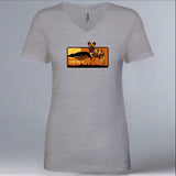 Painted Dog Conservation Inc. - Ladies V-Neck - Heather Gray