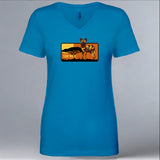 Painted Dog Conservation Inc. - Ladies V-Neck - Turquoise