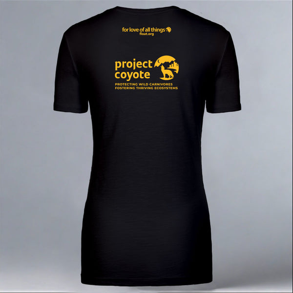 Project Coyote - Ladies Fitted V-Neck - Black