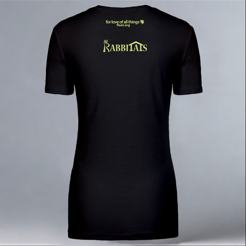 Rabbitats - Ladies V-Neck - Black