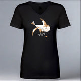 Raptors Are The Solution - Ladies V-Neck - Black