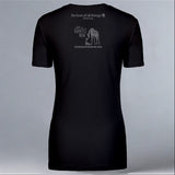 Save Giraffes Now - Ladies V-Neck - Black