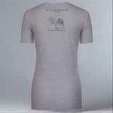 Save Giraffes Now - Ladies V-Neck - Heather Gray