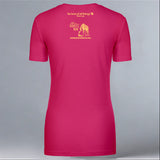 Save Giraffes Now - Ladies V-Neck - Raspberry