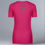 Save Giraffes Now - Ladies V-Neck - Raspberry