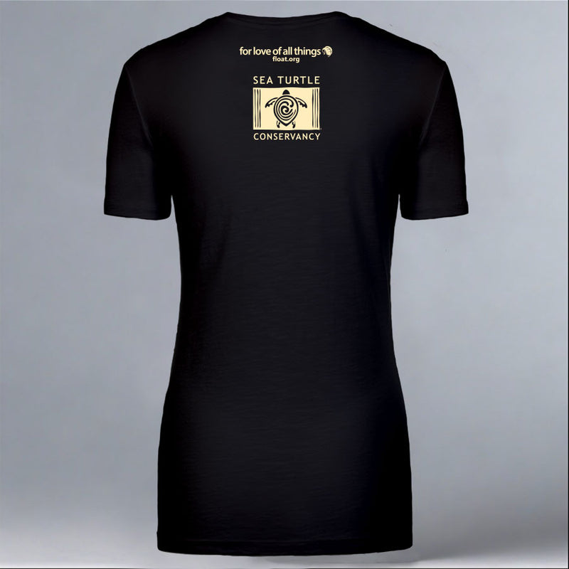 Tour de Turtles - Ladies V-Neck - Black