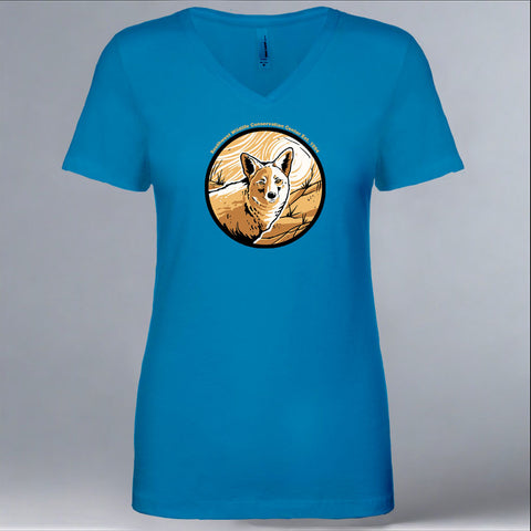 SWCC - Ladies Fitted V-Neck - Turquoise