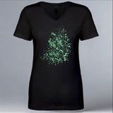 TIRN - Ladies V-Neck - Black