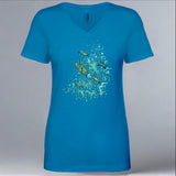 TIRN - Ladies V-Neck - Turquoise