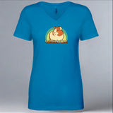 Wheek On! - Ladies V-Neck - Turquoise
