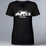 World Animal Protection - Ladies V-Neck - Black