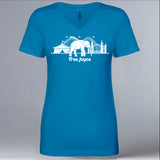 World Animal Protection - Ladies V-Neck - Turquoise