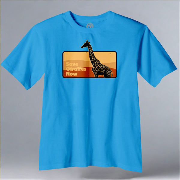 Save Giraffes Now - Youth - Turquoise