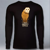 All About Owls - Adult Long Sleeve - Black