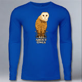 All About Owls - Adult Long Sleeve - Royal