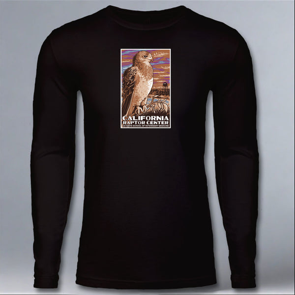 California Raptor Center - Adult Long Sleeve - Black
