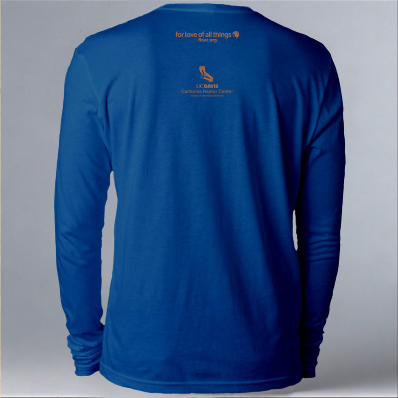 California Raptor Center - Adult Long Sleeve - Cool Blue