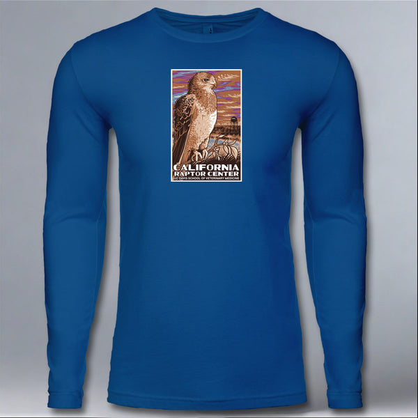 California Raptor Center - Adult Long Sleeve - Cool Blue