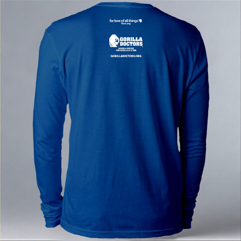 Gorilla Doctors - Adult Long Sleeve - Cool Blue