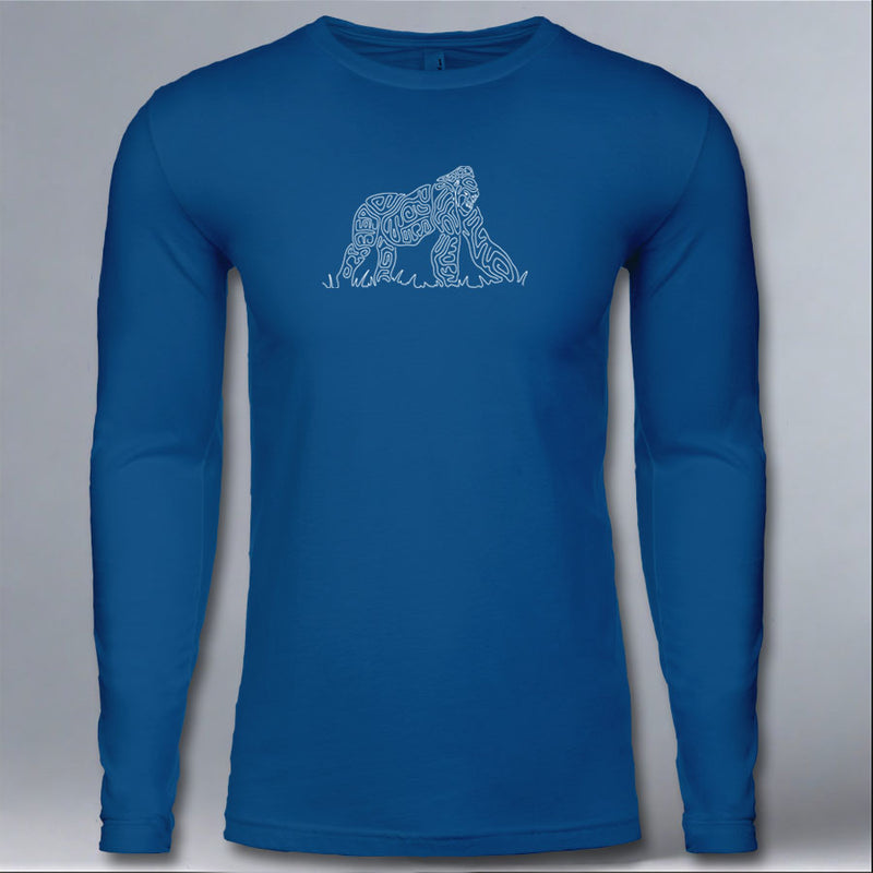 Gorilla Doctors - Adult Long Sleeve - Cool Blue