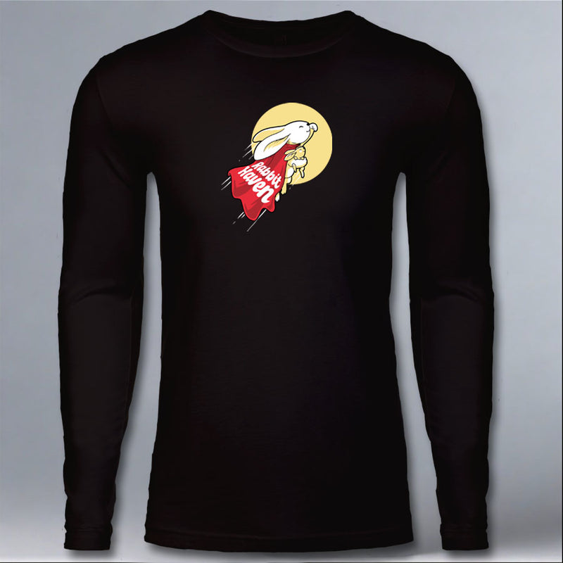 Rabbit Haven - Adult Long Sleeve - Black