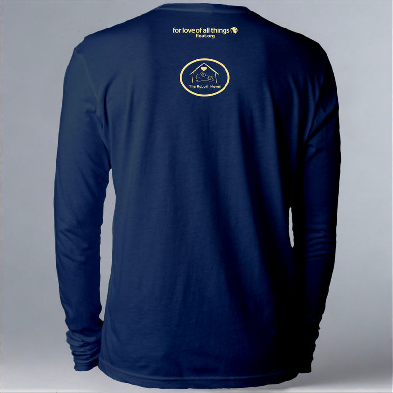 Rabbit Haven - Adult Long Sleeve - Indigo