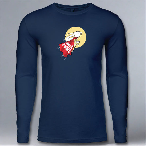 Rabbit Haven - Adult Long Sleeve - Indigo