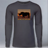 Saving the Survivors - Adult Long Sleeve - Heavy Metal