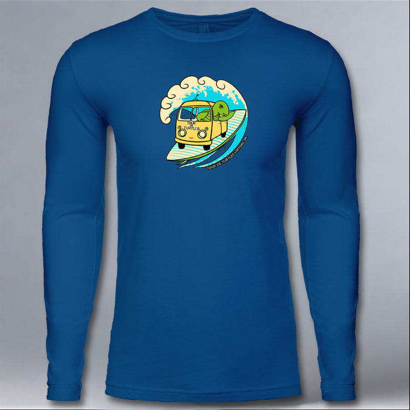 Tour de Turtles - Adult Long Sleeve - Cool Blue