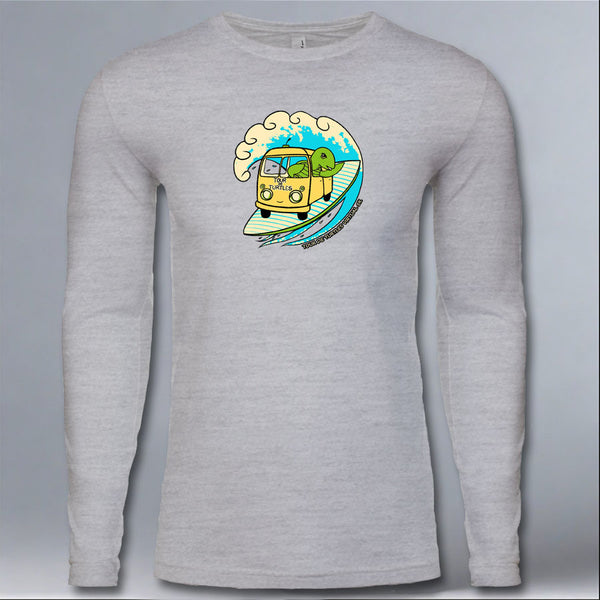 Tour de Turtles - Adult Long Sleeve - Heather Gray