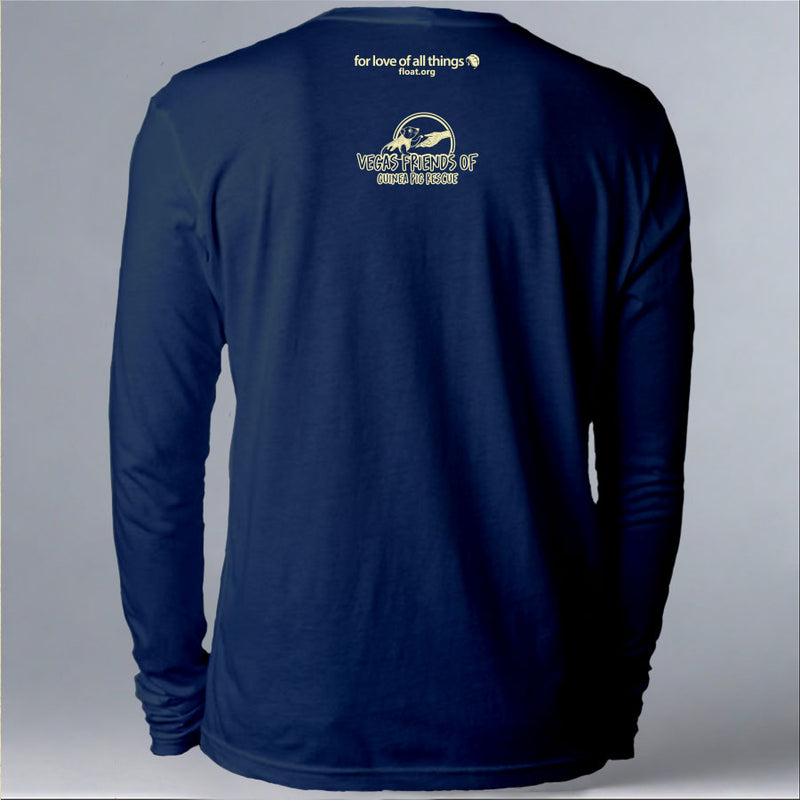 Wheek On! - Adult Long Sleeve - Indigo