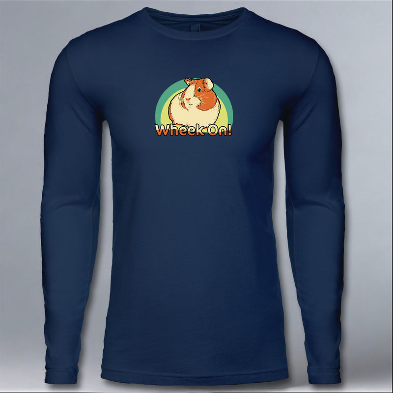 Wheek On! - Adult Long Sleeve - Indigo