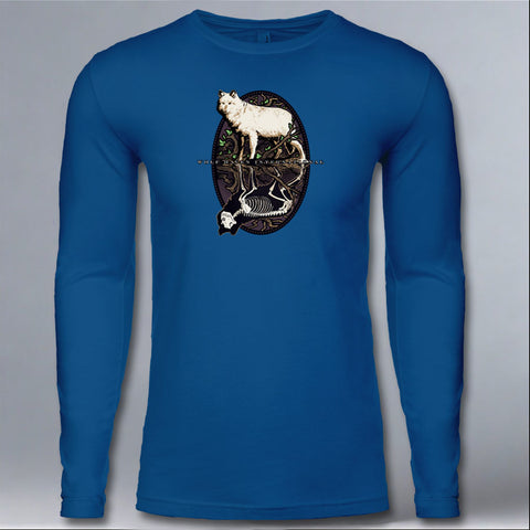 Wolf Haven - Adult Long Sleeve - Cool Blue