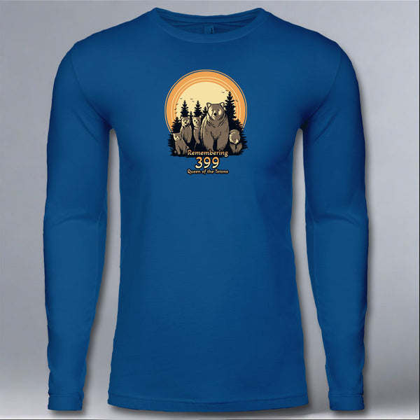 Queen of the Tetons - Adult Long Sleeve - Cool Blue