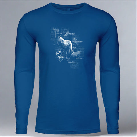 Wolf Haven - Adult Long Sleeve - Cool Blue