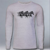 Grevy's Zebra Trust - Adult Long Sleeve - Heather Gray