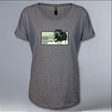 Alaska Wildlife Conservation Center - Ladies Triblend Dolman - Premium Heather