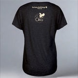 All About Owls - Ladies Triblend Dolman - Vintage Black