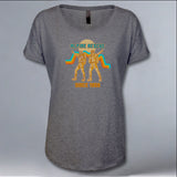 Alpine Rescue Team - Ladies Triblend Dolman - Graphite Heather