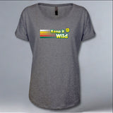 Keep it Wild - Ladies Triblend Dolman - Premium Heather
