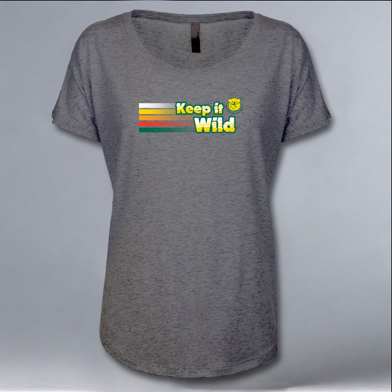 Keep it Wild - Ladies Triblend Dolman - Premium Heather