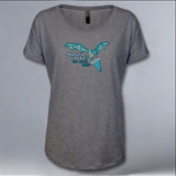Bat World Sanctuary - Ladies Triblend Dolman - Premium Heather