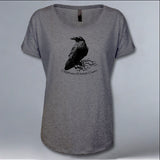 California Wildlife Center - Ladies Triblend Dolman - Graphite Heather