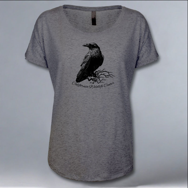 California Wildlife Center - Ladies Triblend Dolman - Graphite Heather