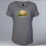 Endangered Wolf Center - Ladies Triblend Dolman - Premium Heather